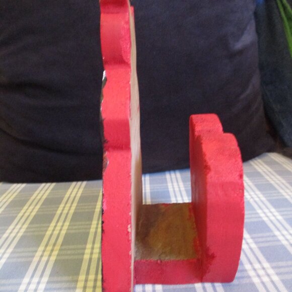 FINAL SALE! VTG Hand painted Black Americana Napkin Holder/Letter Holder - Picture 5 of 10